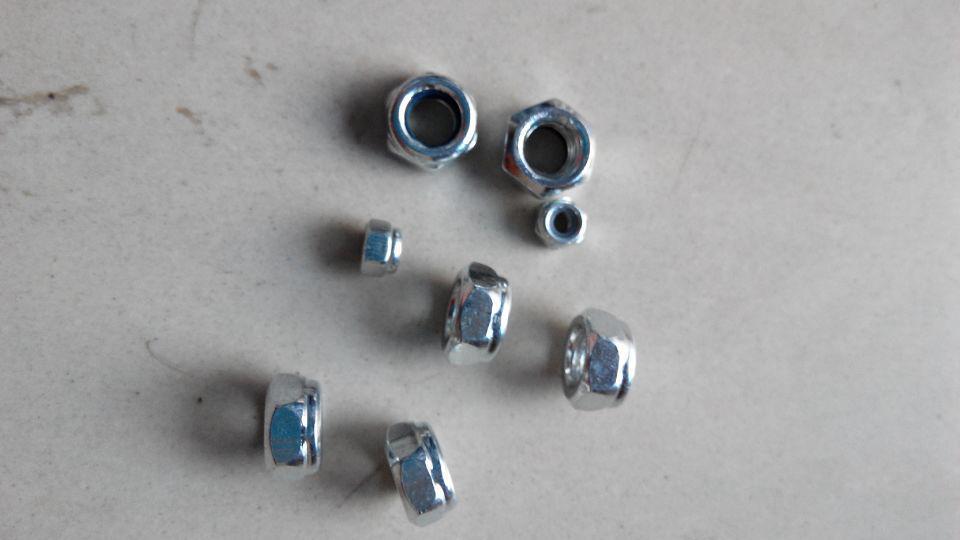 Ordinary carbon steel locknut M3-M8