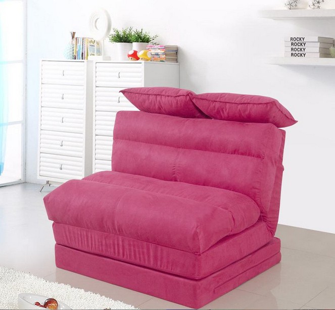 Small-sized multi-function folding sofa bed double Japanese-style fabric sofa bed 0.9 m native cotton factory direct
