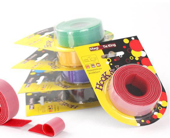 Ultra-thin ultra-fine back-to-back shot hook magic tape 2CM width 1 meter pack