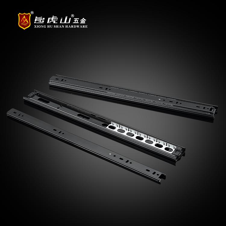 Hardware slide rails track track drawer three slides slides Xionghushan X4615-10 inch