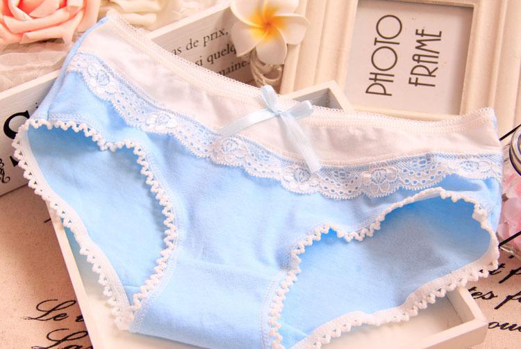 Direct candy lace side bow underwear cotton ladies underwear ladies cotton underwear B809