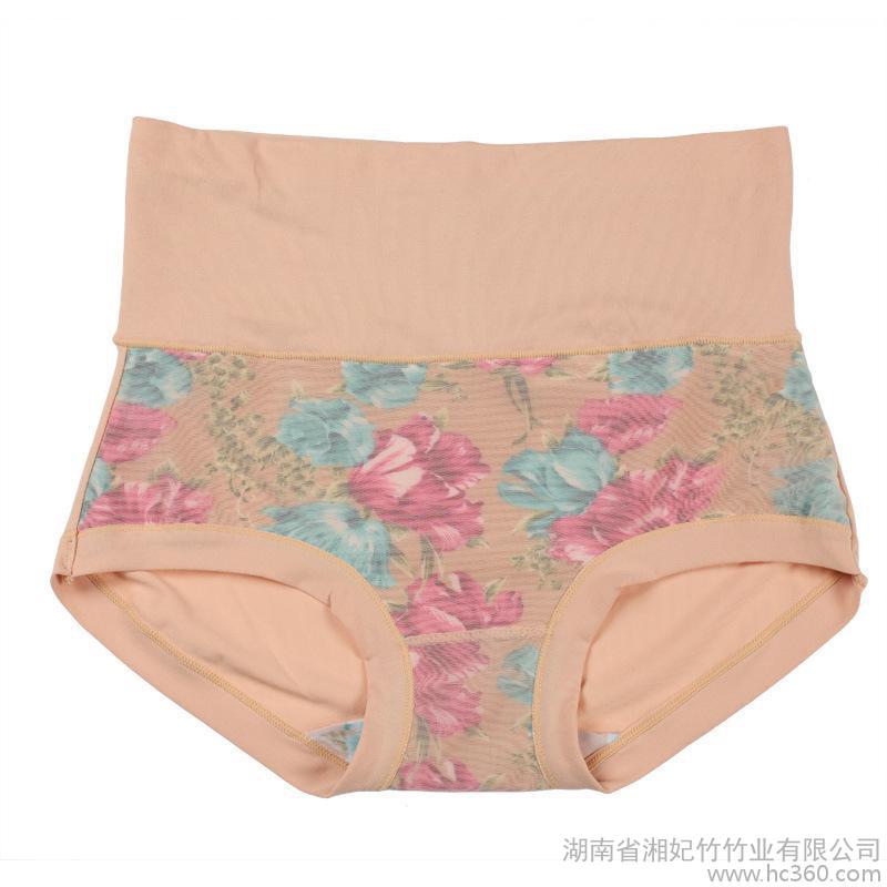 Factory supply: Xiangzhu bamboo and bamboo fiber ladies small boxer briefs Lace panties Bamboo fiber underwear High waist underwear Bamboo fiber high-grade underwear