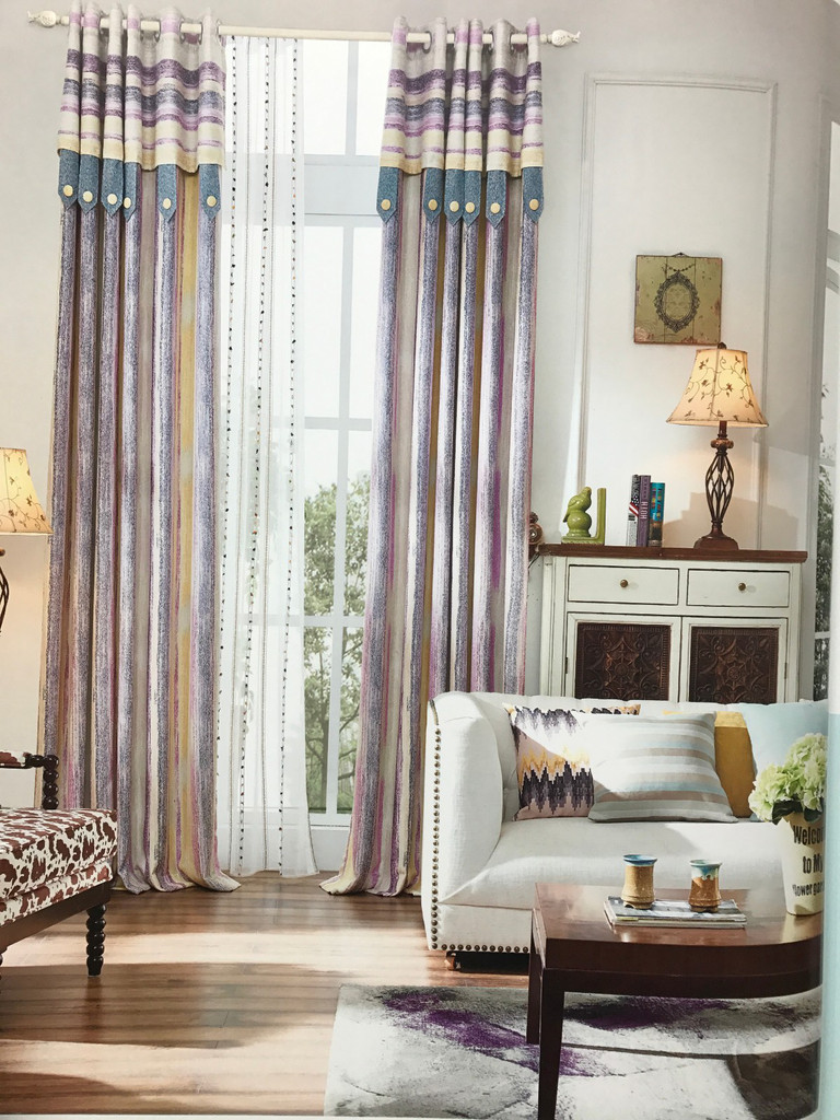 3-4 modern simple European style finished curtains