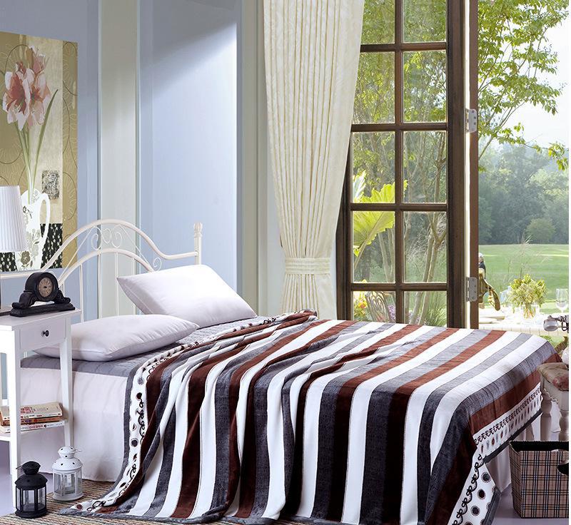 Chi Maoyun velvet blanket coral fleece flannel blanket work star hotel standard