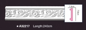 Jialian Elegant A32217 7.8 cm PU line Wholesale Carved flat line Decorative line board Factory direct