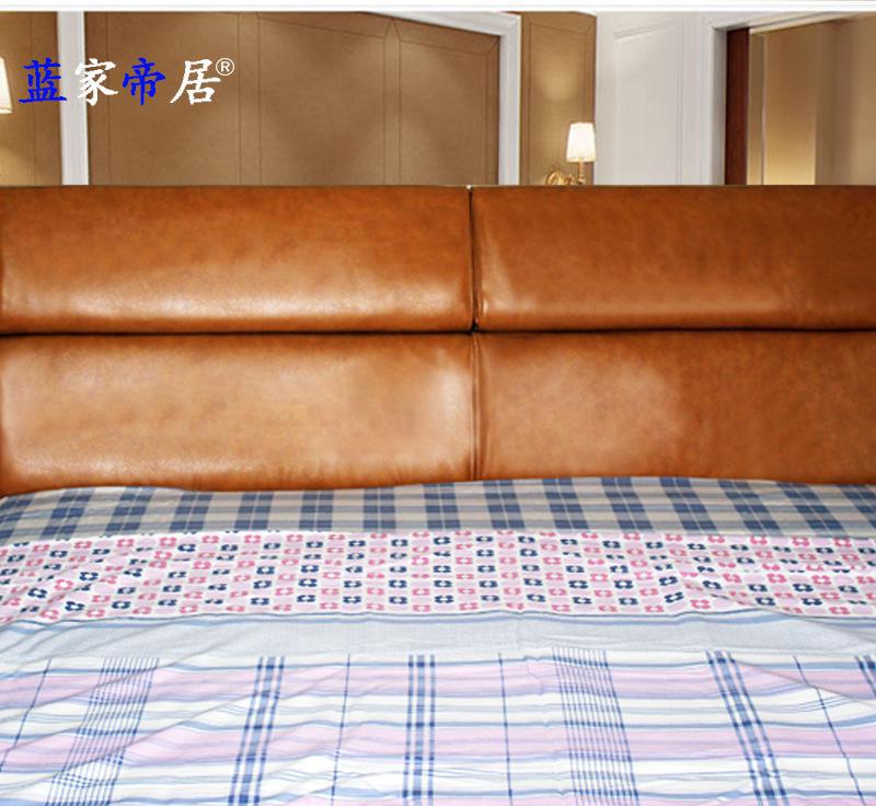 Sofa manufacturer Tatami bed Small size bed Modern Fashion leather bed Double bed Wedding bed 1.5 bed 1.8m bed Fabric bed