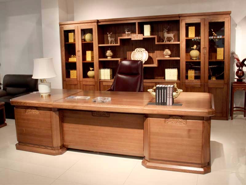 Shandong Jiacheng solid wood office furniture, president office with solid wood office furniture, and Rui wood desk, solid wood desk, solid wood desk, three meters desk