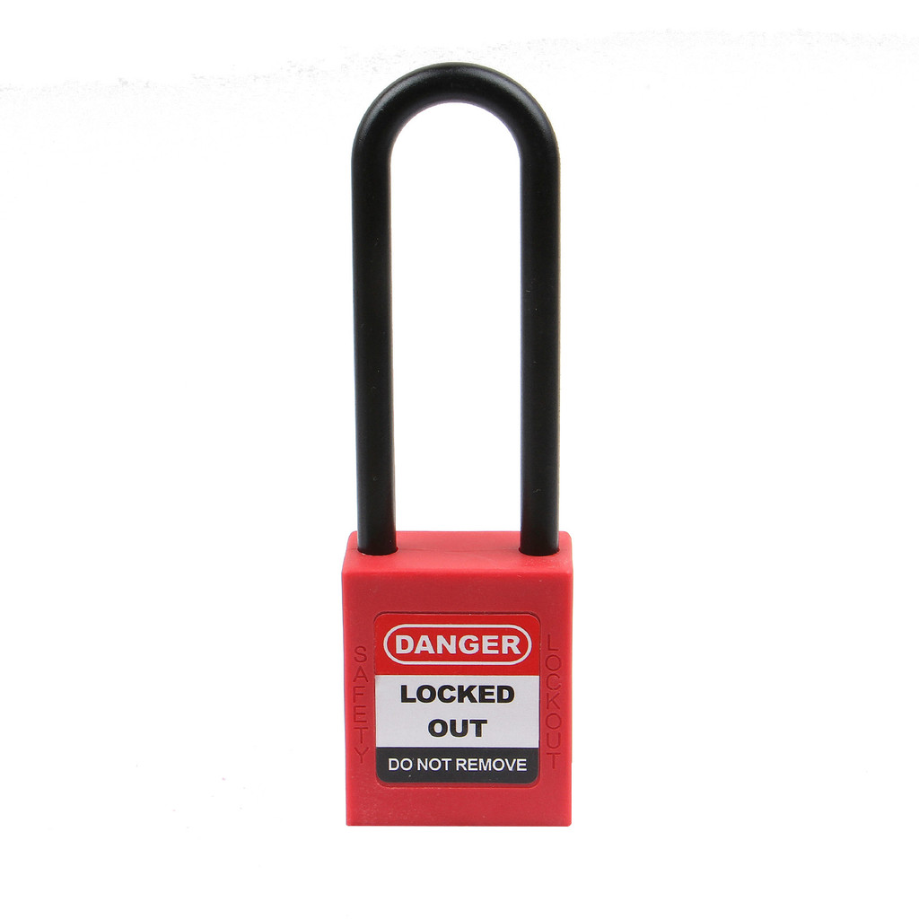 76mm insulated lock beam safety padlock safety lock open / no open / management key