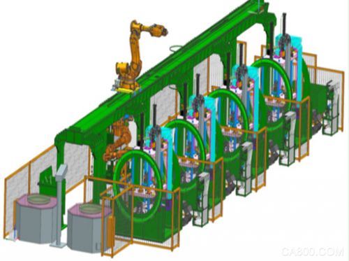 Industrial robot casting