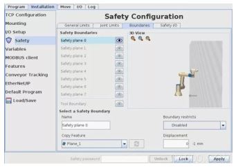 Robots, motion restrictions, mechanical guards