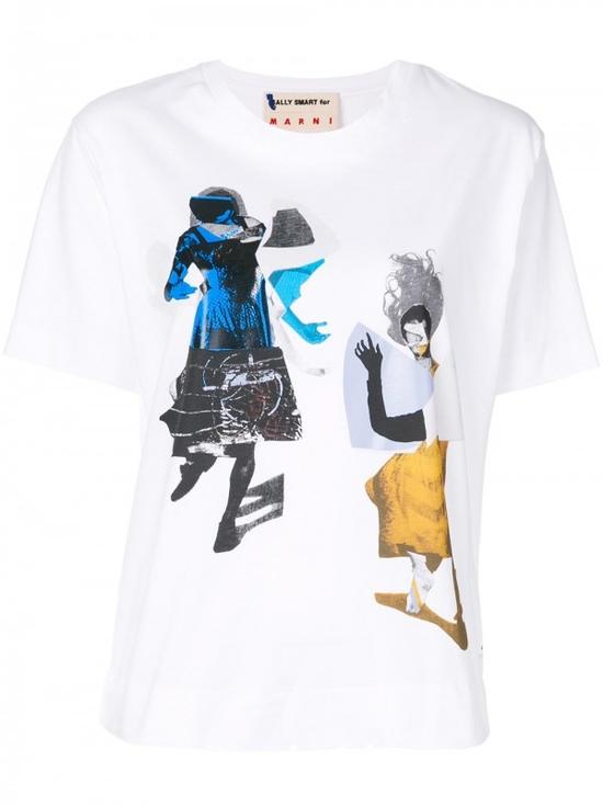 MAISON KITSUNÃ© Parisienne Print T-Shirt