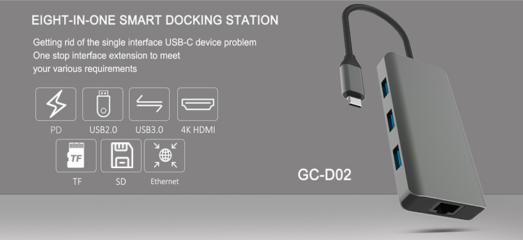 Definition Multimedia Inter 8 in 1 docking station Definition Multimedia Inter 8 in 1 docking station