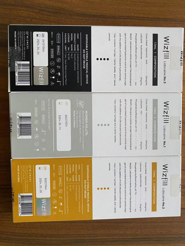 Best Selling Korea Hyaluronic Ha Dermal Filler CE Marked Wizfill No. 1.2.3 supplier