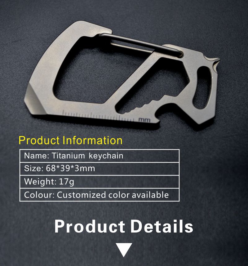 mosquetón de titanio titanium carabiner