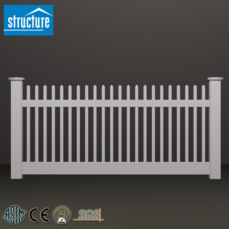 PVC Picket Plastic Lawn Edging Fence PVC Picket Plastic Lawn Edging Fence