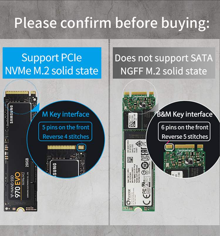 M.2 NVME SSD Enclosure Storage Enclosure M.2 NVME SSD Enclosure Storage Enclosure