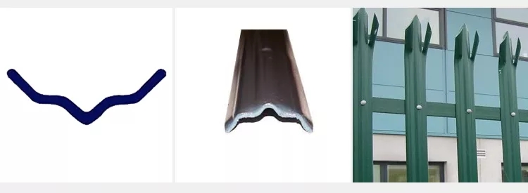 Pales-"D" section Zinc Steel Fence Pales-"D" section Zinc Steel Fence