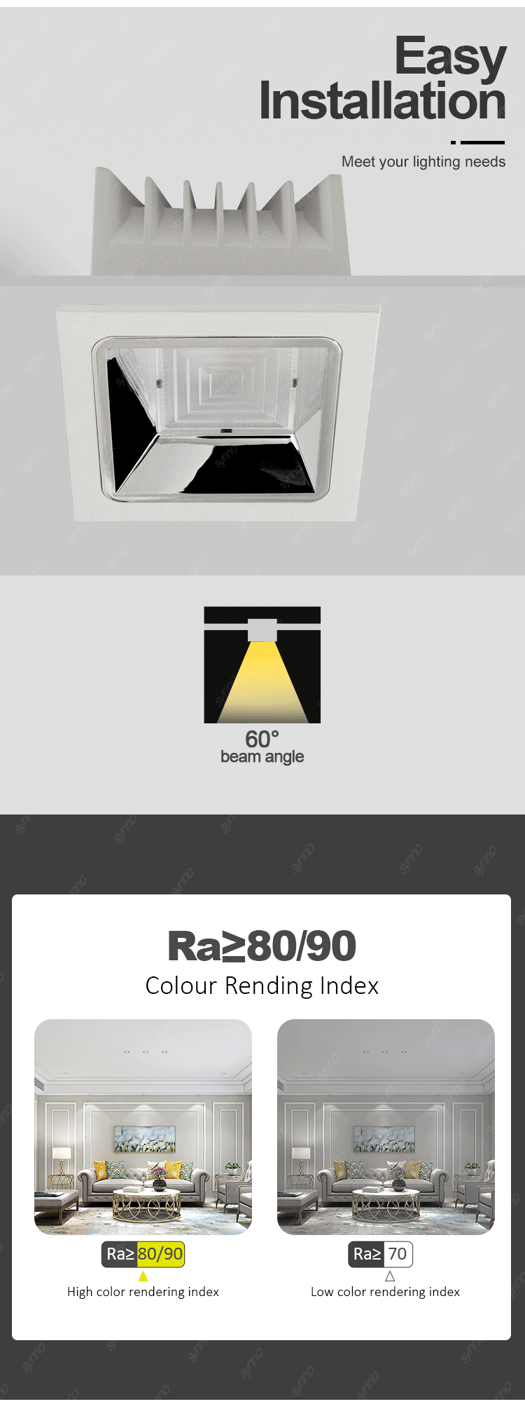 Round Square Led Downlight Round Square Led Downlight