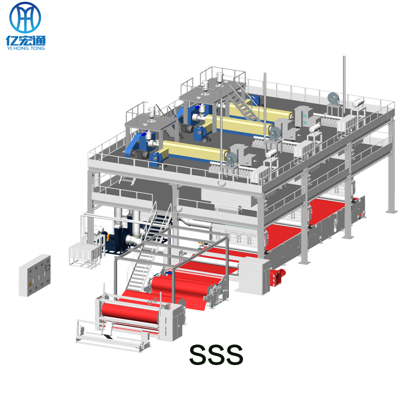 Línea de telas no tejidas PP Spunbond PP Spunbond Non Woven Fabric line