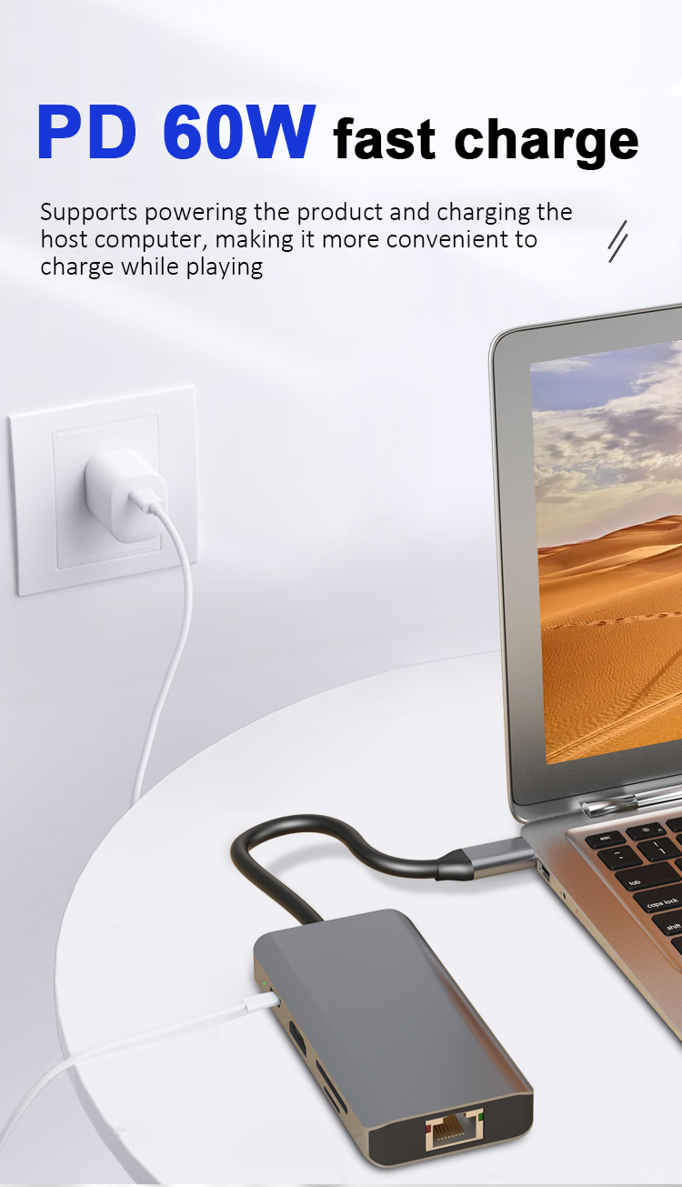 8-in-1 USB C Hub Docking Station Hub Adapter 8-in-1 USB C Hub Docking Station Hub Adapter