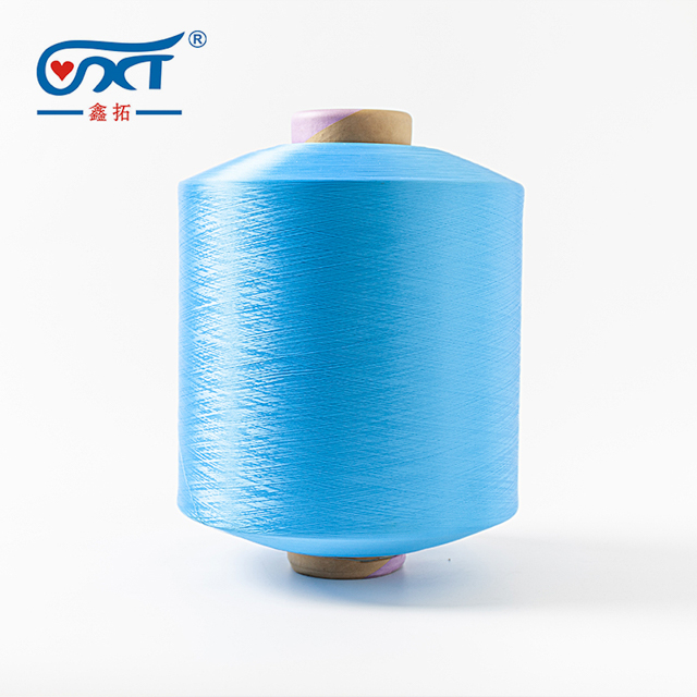 Blue Soft Polyester Yarn 200D/96F DTY 100% Polyester Yarn Blue Soft Polyester Yarn 200D/96F DTY 100% Polyester Yarn