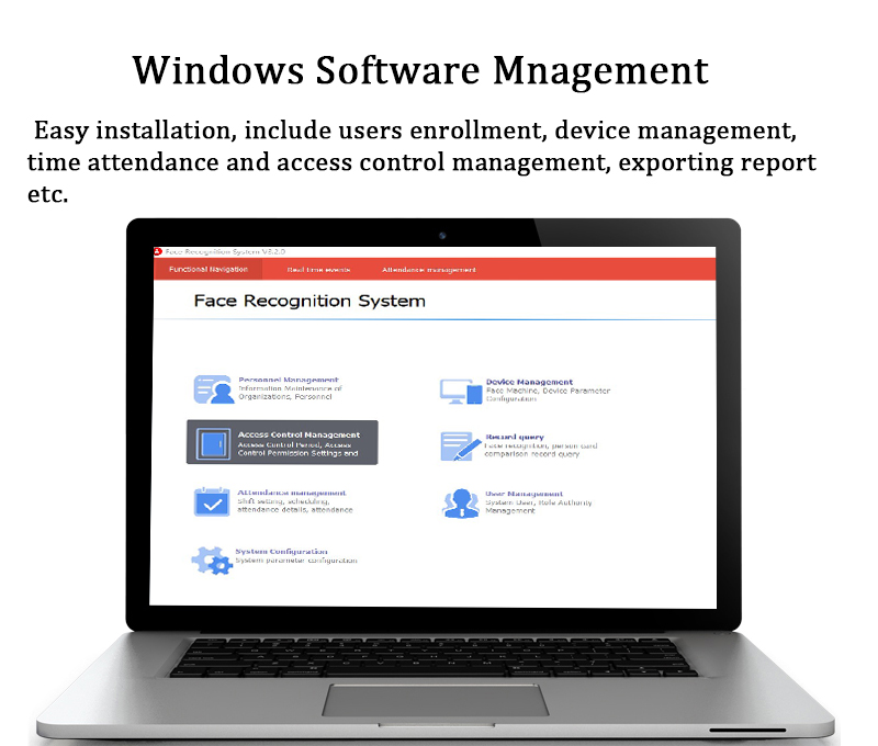 RA08T facial access control software RA08T facial access control software