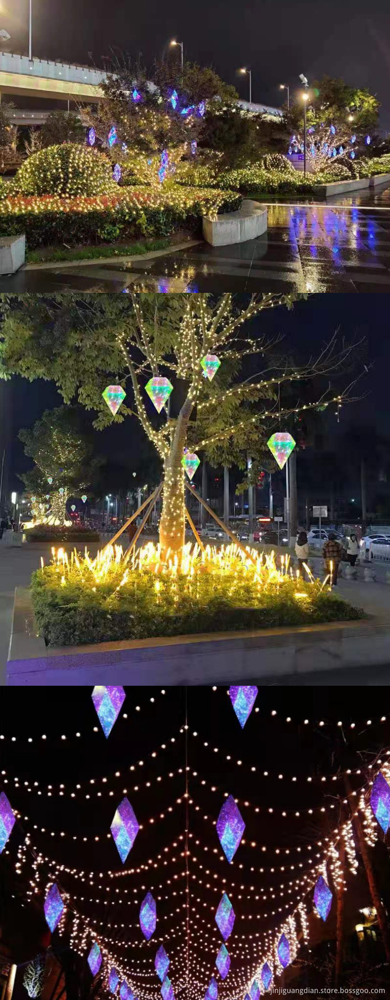 External rainproof decorative diamond lamp External rainproof decorative diamond lamp