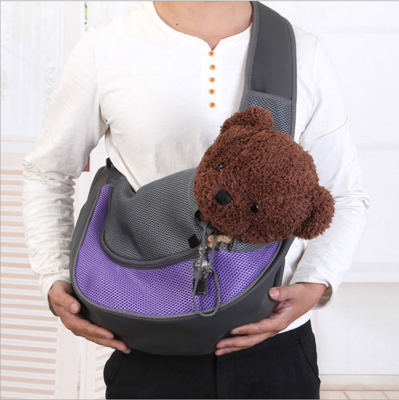 Sac à bandoulière à une épaule pour chien et chat pour chiot SM Out Travel Cages, transporteurs et maisons pour transporter un animal de compagnie à l'extérieur 1 pc/sac