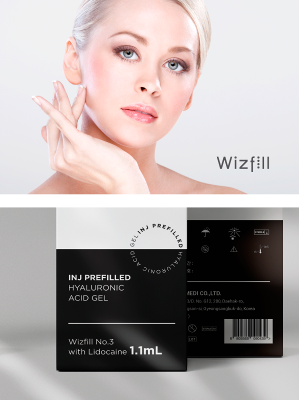 Best Selling Korea Hyaluronic Ha Dermal Filler CE Marked Wizfill No. 1.2.3 supplier