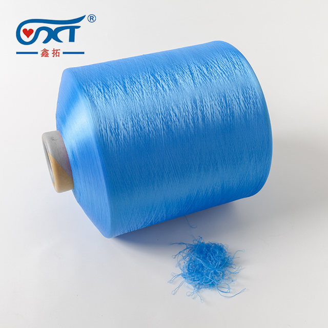 Blue Soft Polyester Yarn 200D/96F DTY 100% Polyester Yarn Blue Soft Polyester Yarn 200D/96F DTY 100% Polyester Yarn