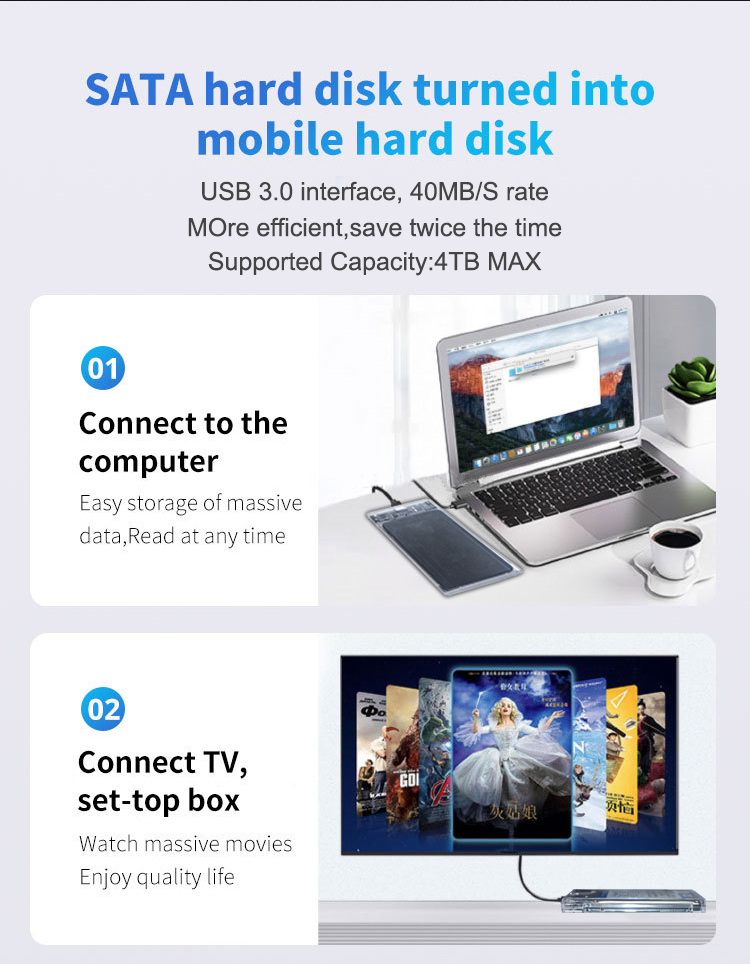 2.5" HDD Enclosure External USB3.0 Sata Hard Drive 2.5" HDD Enclosure External USB3.0 Sata Hard Drive