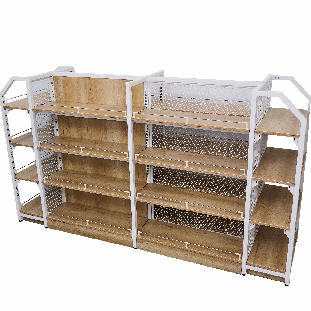 Convenience Store Metal And Wood End Racks Convenience Store Metal And Wood End Racks