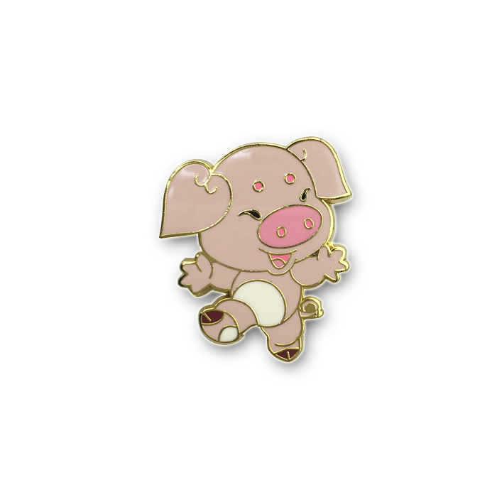 Pig badge pin Pig badge pin