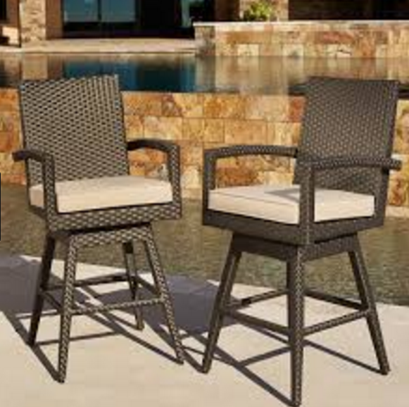 Wicker Bar Stools for Outdoor Furniture