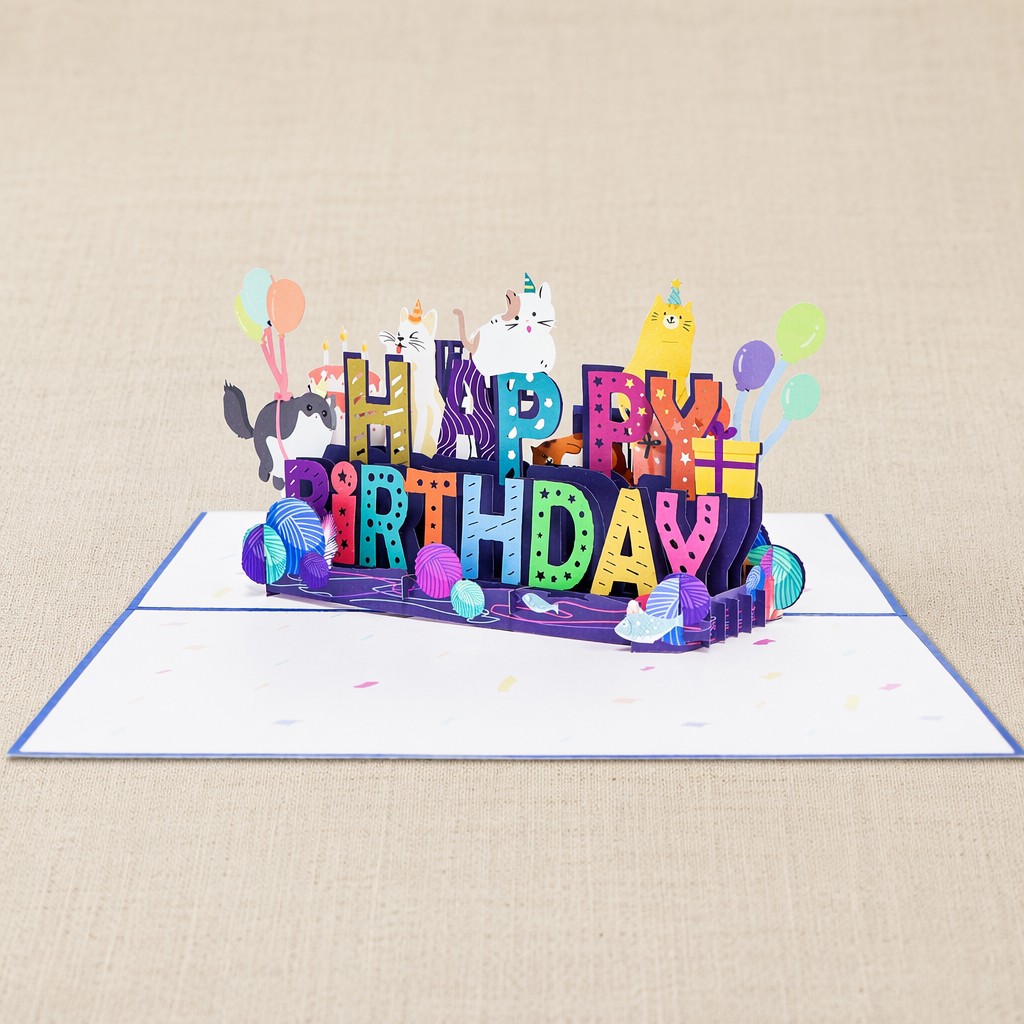 3D birthday greeting card 3D birthday greeting card