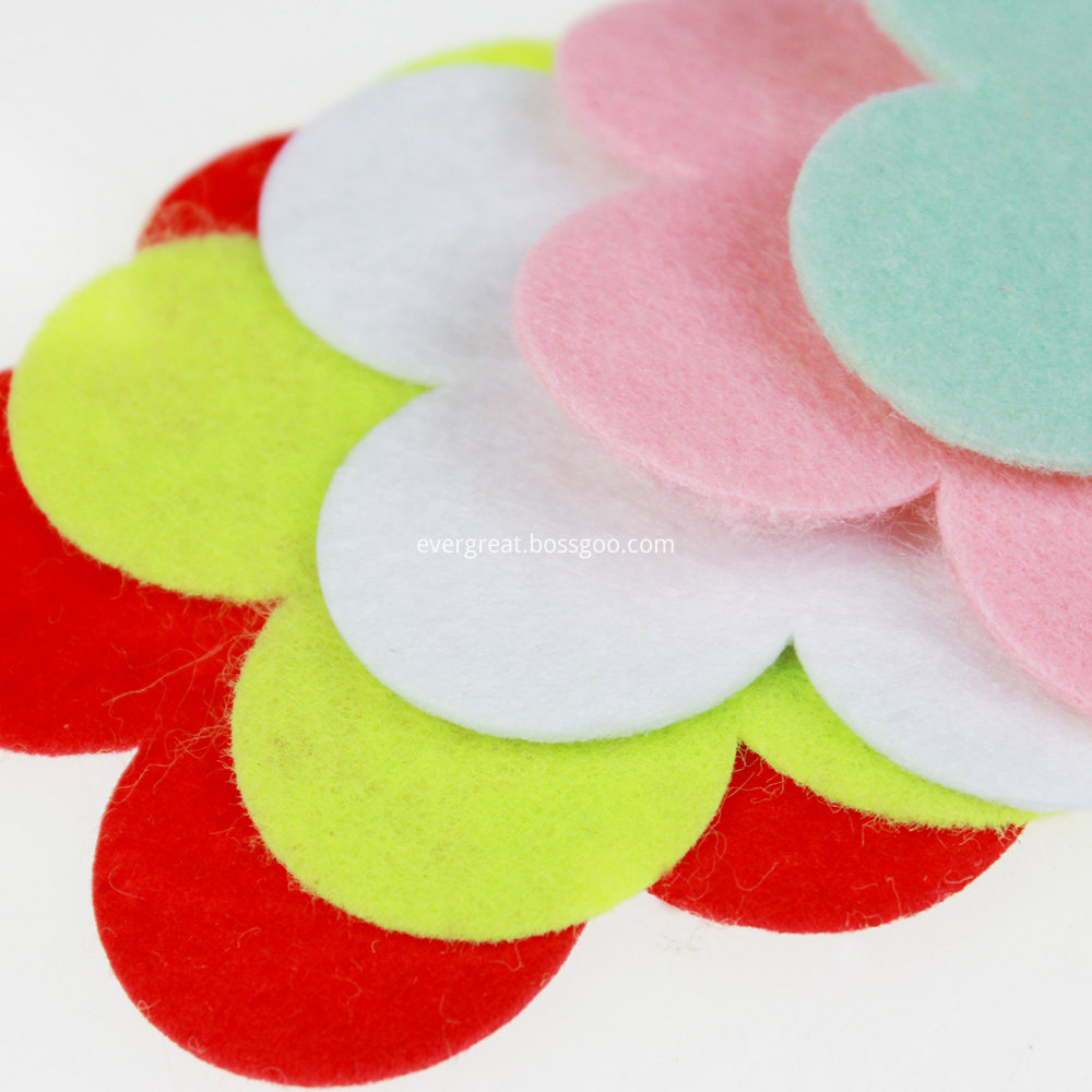 colorful Felt flower colorful Felt flower
