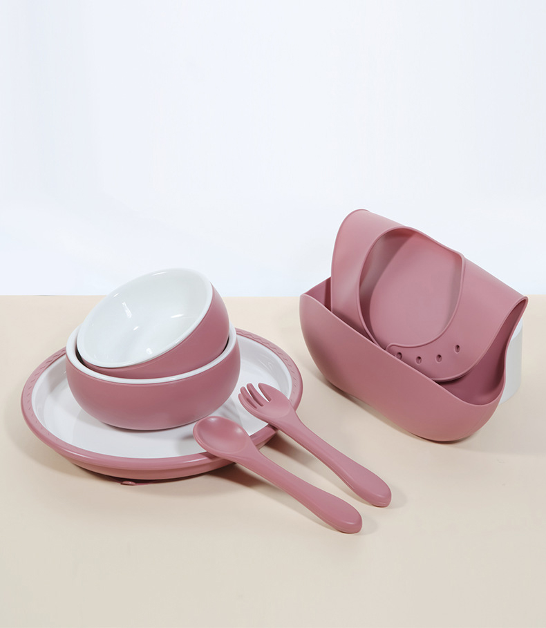 silicone ceramic feeding set MFZ-A027 silicone ceramic feeding set MFZ-A027
