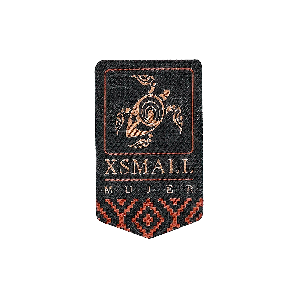Special-shaped laser-patterned woven labels Special-shaped laser-patterned woven labels