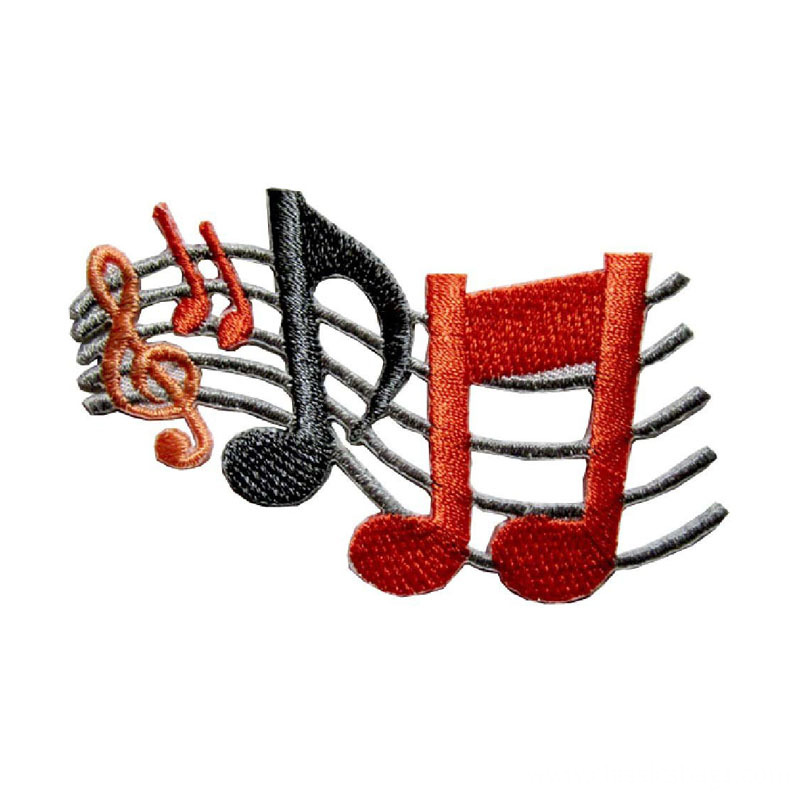 Music Note Symbol Embroidered Patch Music Note Symbol Embroidered Patch