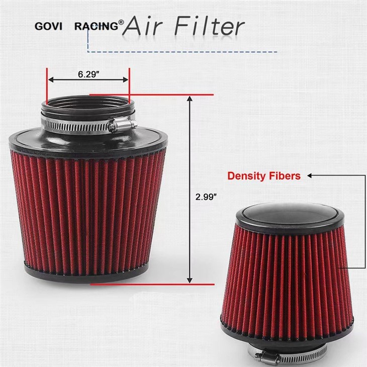 PU Air Filter 76mm Neck Air Intake Pipe Kits5 PU Air Filter 76mm Neck Air Intake Pipe Kits5