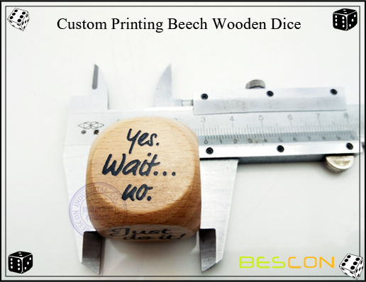 Custom Printing Beech Wooden Dice-3 Custom Printing Beech Wooden Dice-3