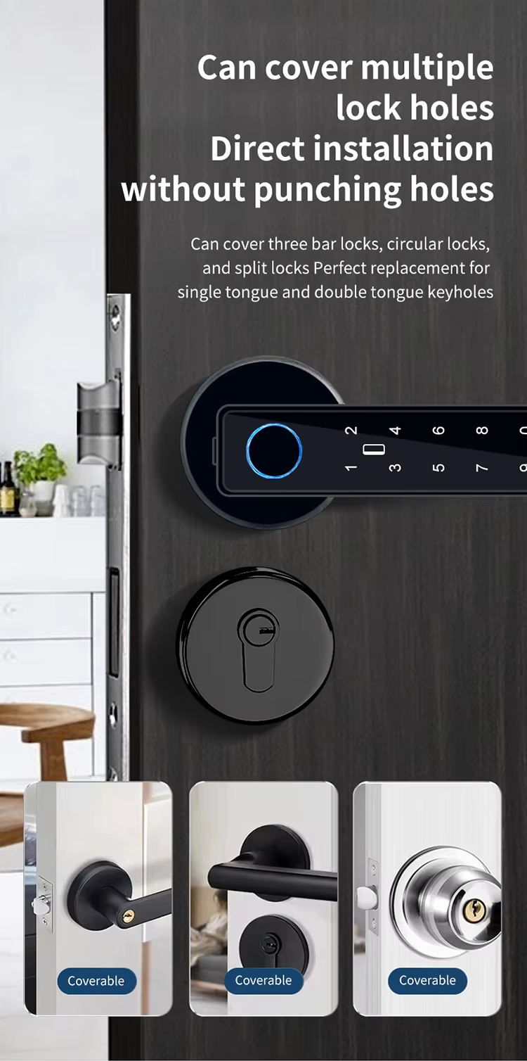 6 Finger print handle door lock 6 Finger print handle door lock