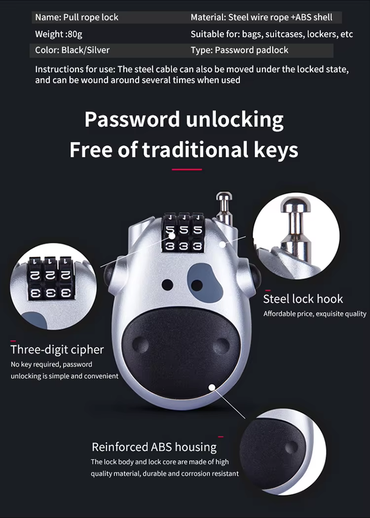 11 Cartoon Cow Padlock 11 Cartoon Cow Padlock