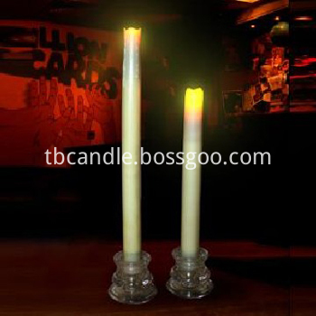 Flameless smooth LED taper candle