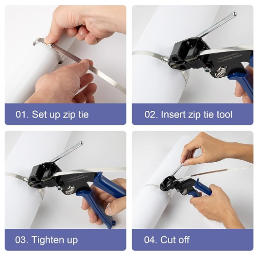 Cable Tie Tensioning Fastening Tools Cable Tie Gun (8) Cable Tie Tensioning Fastening Tools Cable Tie Gun (8)