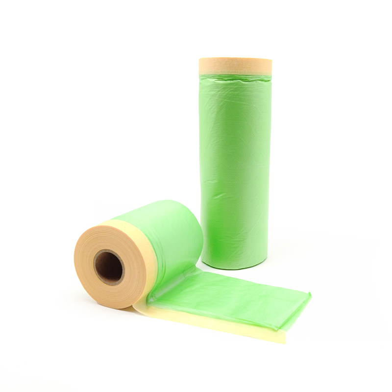 Green Masking Film With Tape