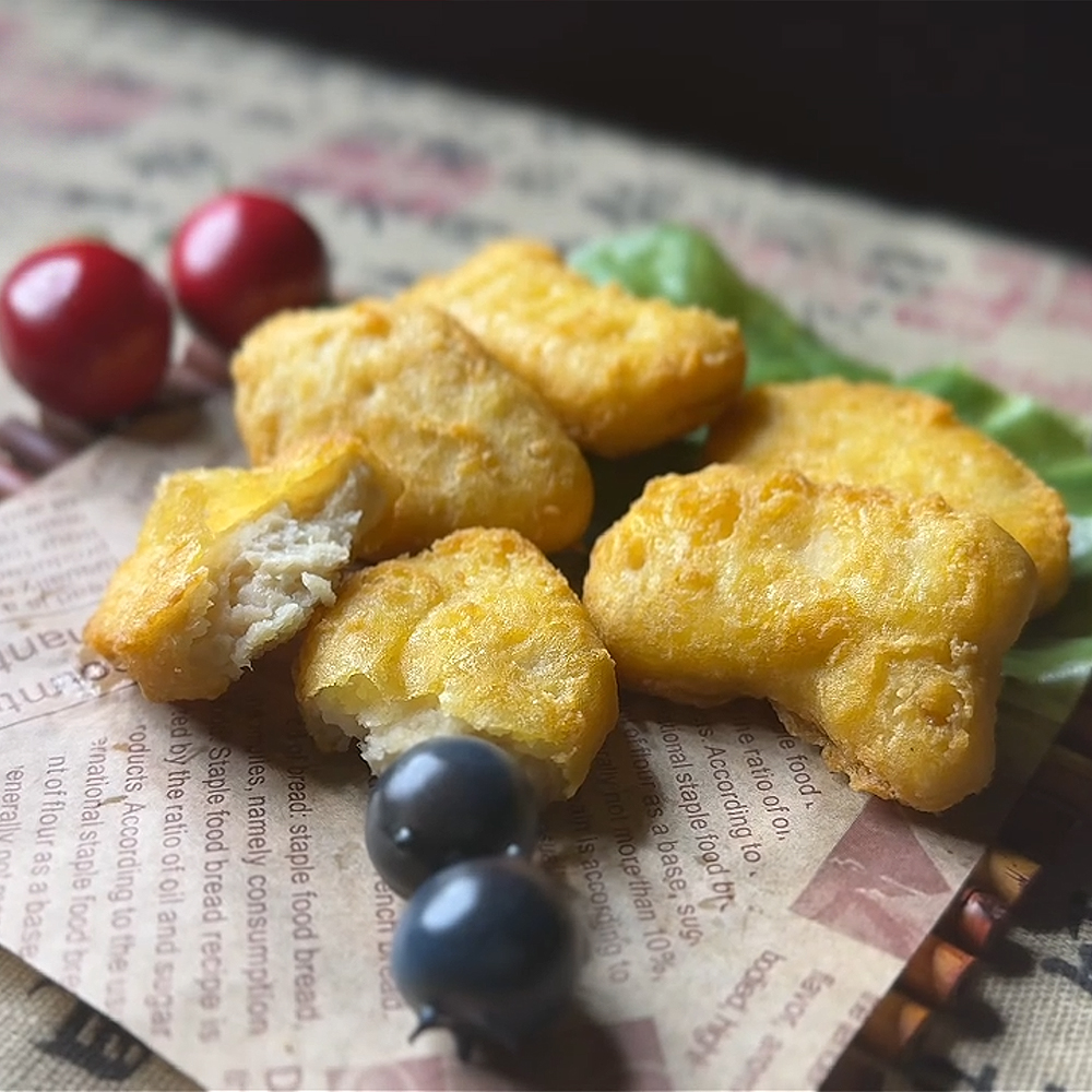 Original flavor chicken Nuggets on the left side Original flavor chicken Nuggets on the left side