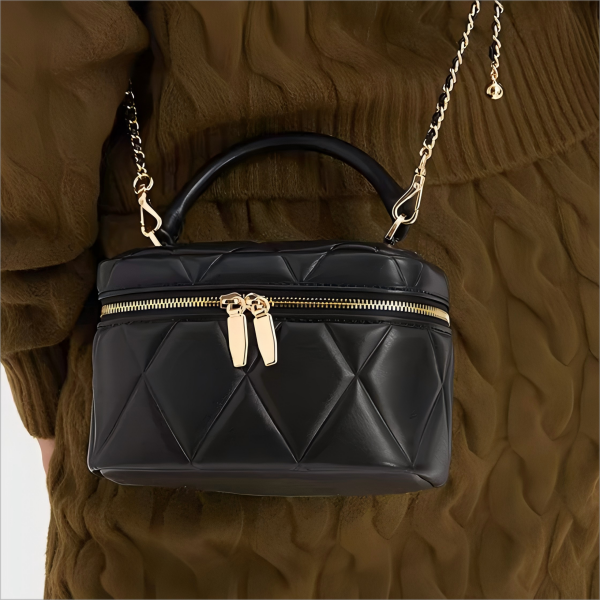 2025 Summer Fashion Striped Chain Box Handbag 2025 Summer Fashion Striped Chain Box Handbag