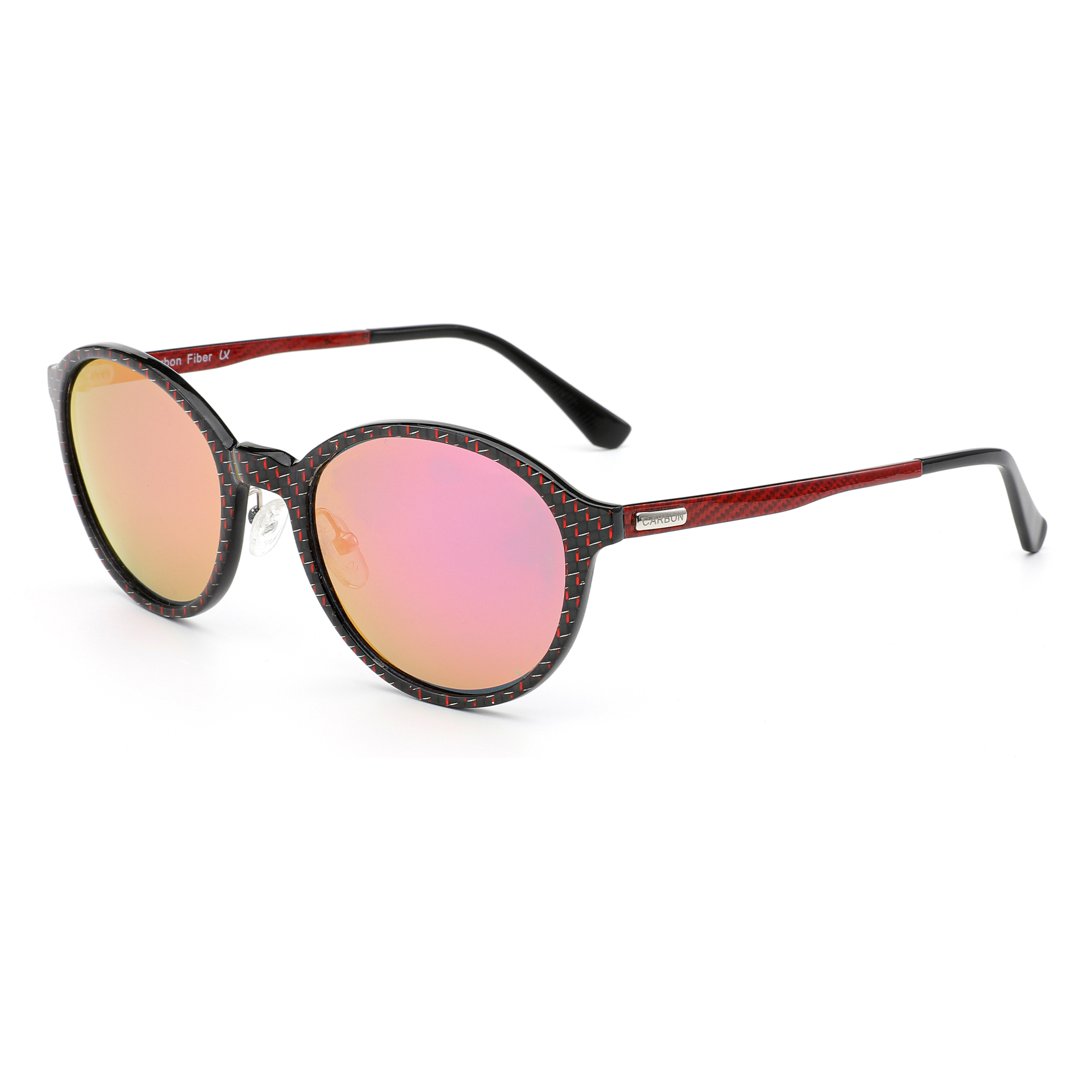 Round Polarized Sunglasses with Carbon Round Polarized Sunglasses with Carbon