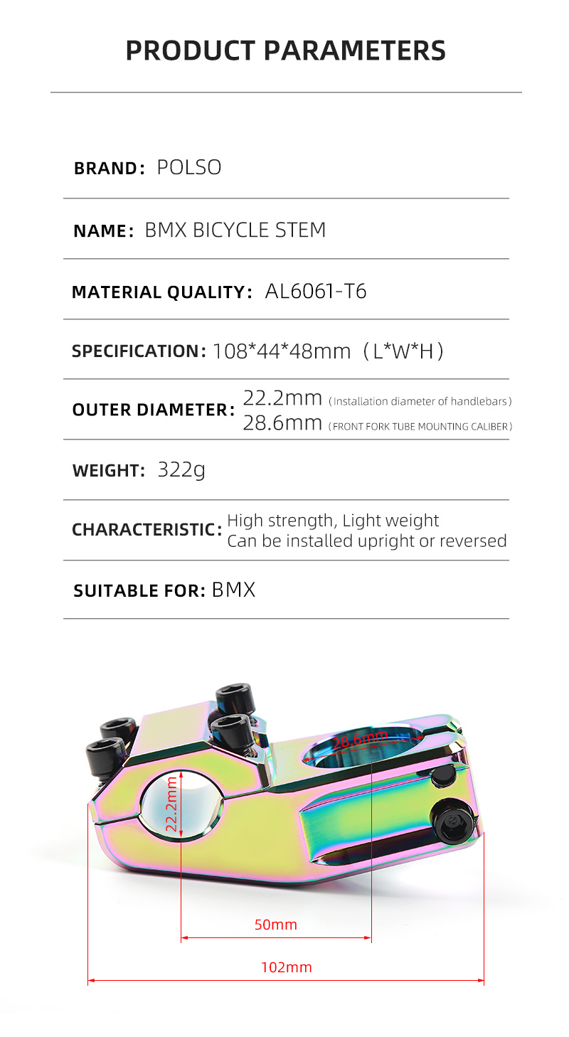BMX bike stem BMX bike stem